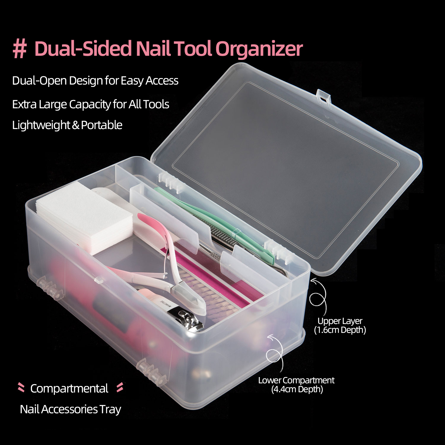Power Tools Storage - Caixa de armazenamento pp de 2