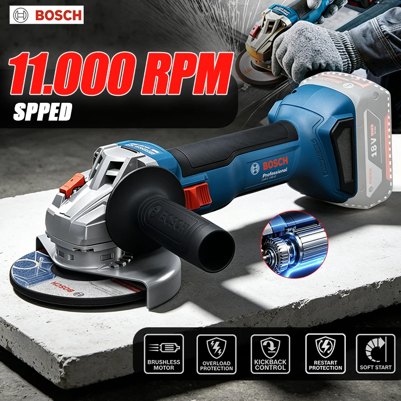 Power Tools Professional - Esmerilhadeira Angular Sem Fio BOSCH GWS