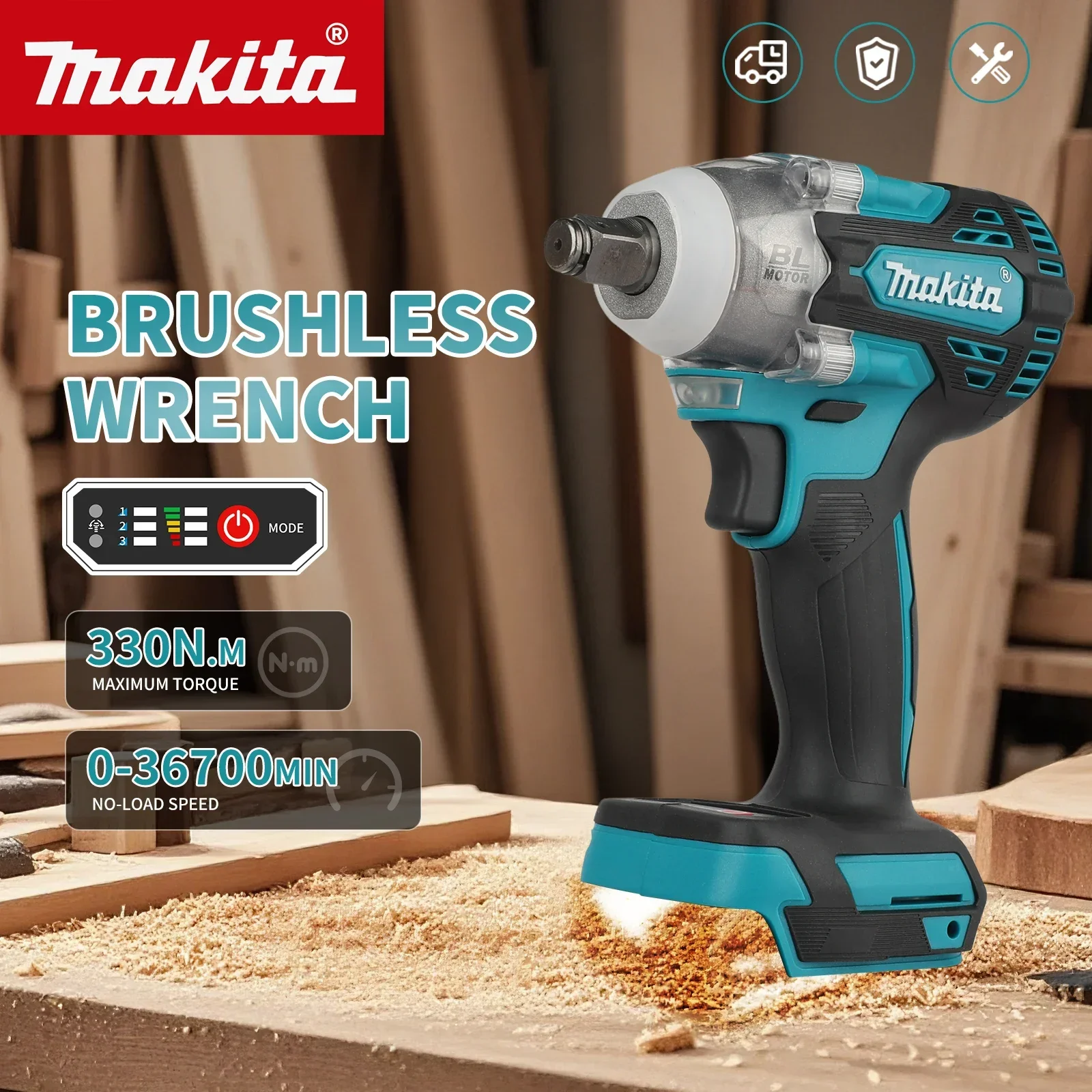 Makita Drill Dtw300 - Para a chave de impacto Makita