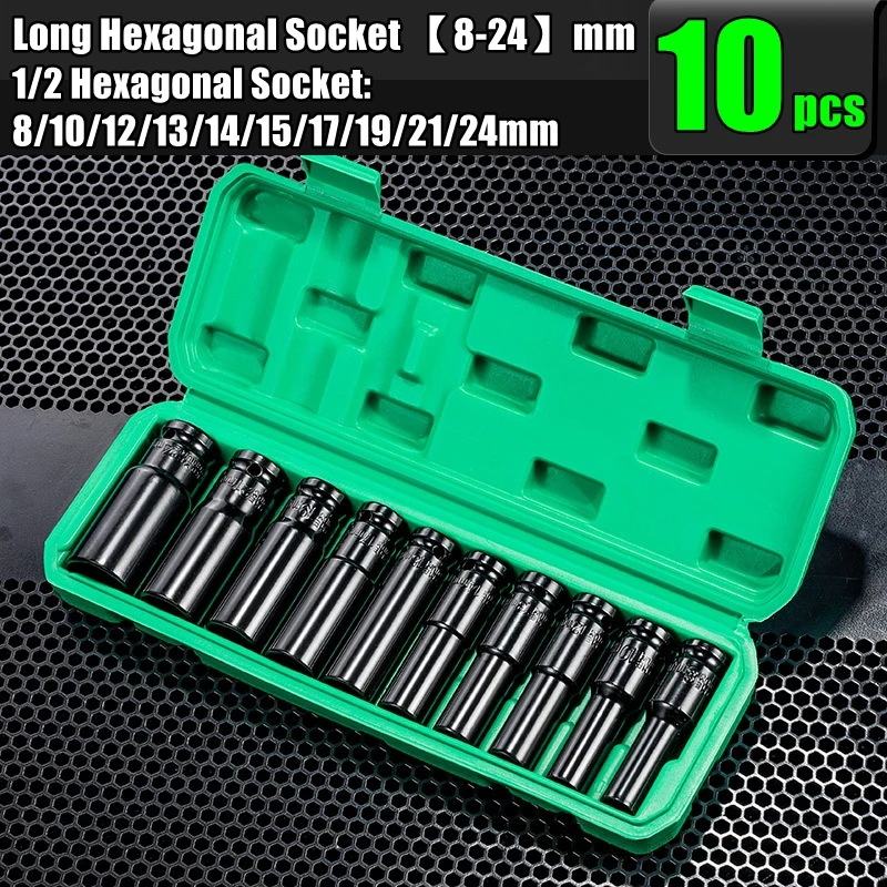Conjunto de 10 Soquetes de Imp - Power Tools Pneumatic avaliação e preço