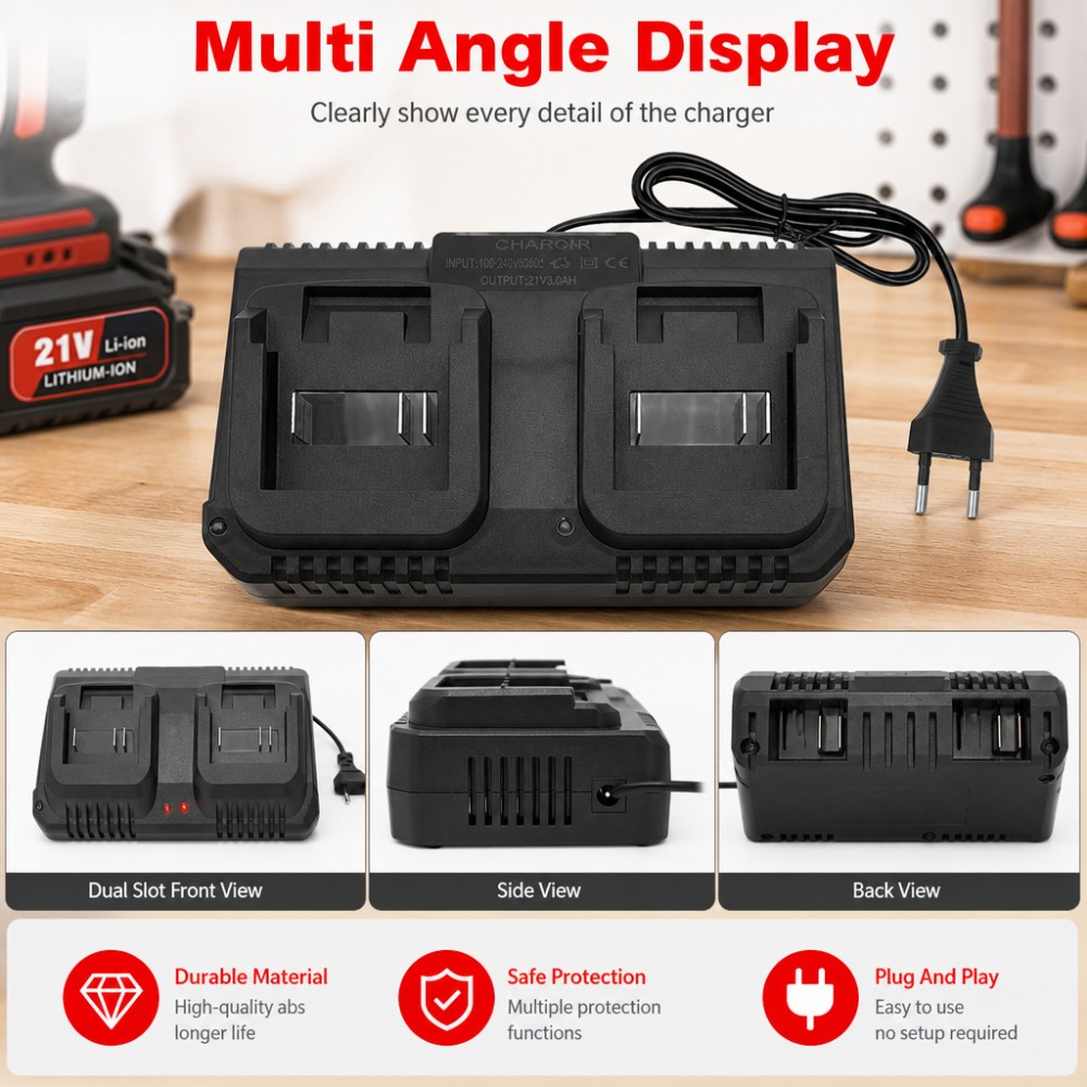 Carregador de Bateria de Íon d - Power Tools Excel avaliação e preço