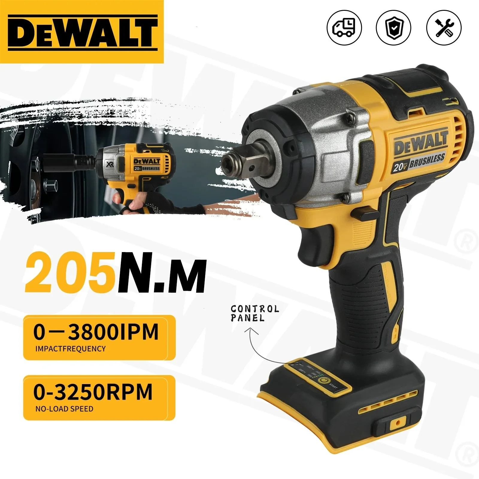 Para a chave de impacto sem es - Dewalt Power Tools Xr avaliação e preço