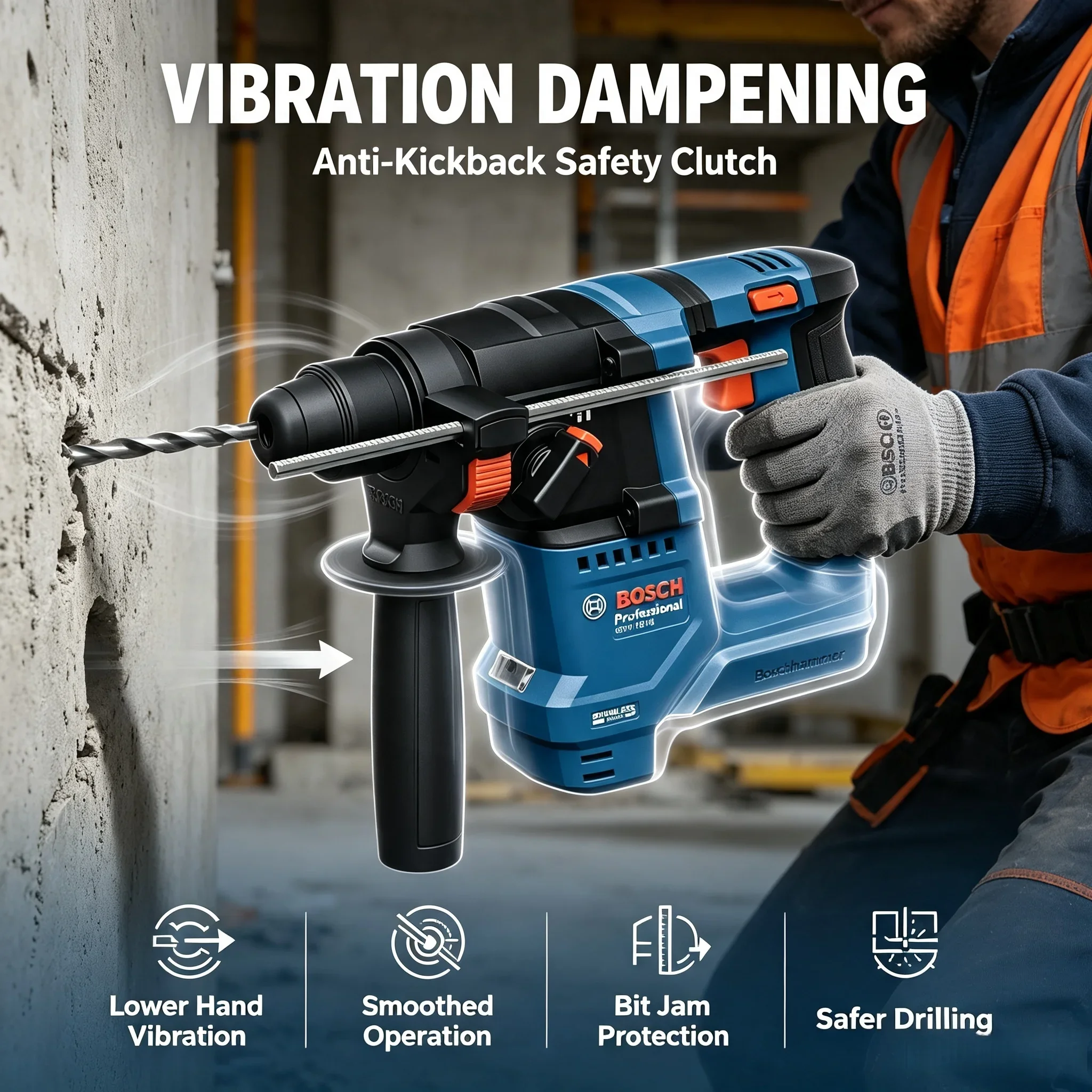 Martelo Rotativo Sem Fio Bosch - Power Tools Professional avaliação e preço